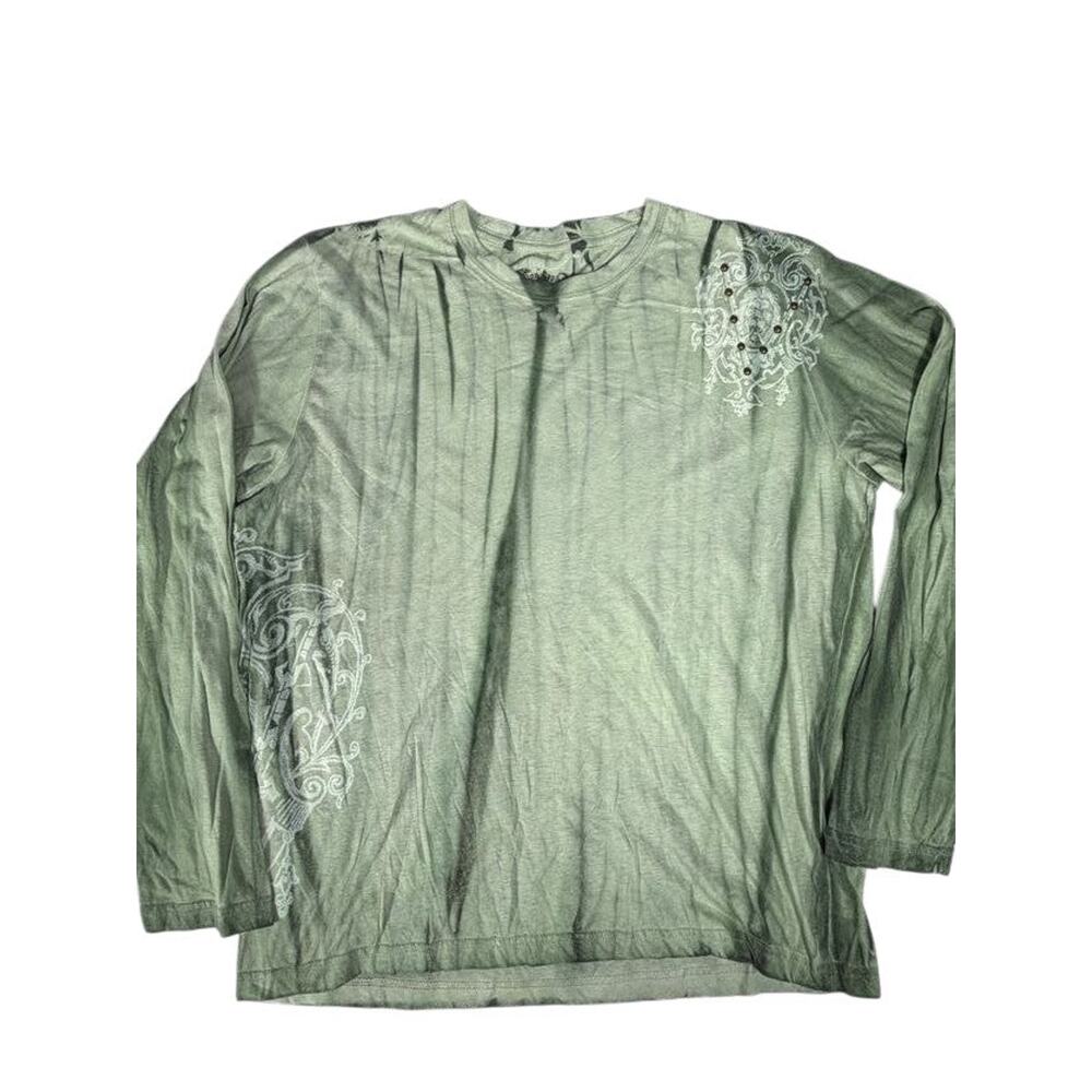 Green Pollution Y2K with Hardware Long Sleeve Shirt ~New S-2XL~
